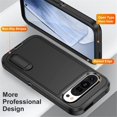 thumbnail image 4 of for Google Pixel 9 Case, Google Pixel 9 Phone Case with Built in Kickstand, Shockproof/Dustproof/Drop Proof Heavy Duty Military-Grade Rugged Protective Cover for Google Pixel 9,Black, 4 of 9