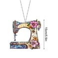 thumbnail image 3 of Big Savings! Sewing Machine Acrylic Decorative Pendant, Flat Acrylic Craft Pendant, Sewing Machine Ornament, Creative DIY Decorative Acrylic Jewelry for Crafts and Projects, 3 of 5