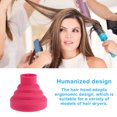 thumbnail image 4 of Housse de Diffuseur de Sèche-Cheveux Lavable, Résistante aux Hautes Températures, Accessoires de Sèche-Cheveux en Gel de Silice, Outils de Coiffure et de Coiffage, Maison, Rouge Rose, 4 of 7