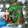 thumbnail image 4 of Nilvkv 26 Letters Christmas Tree Decoration Pendant Christmas Tree Ornaments Personalized DIY Christmas Ornaments Christmas Decoration Xmas Tree Hanging Decor Feature, 4 of 6