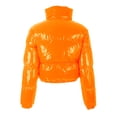 thumbnail image 4 of FOCUSNORM Femmes Juniors Mode Manches Longues Col Montant Vestes Matelassées Métalliques, 4 of 7