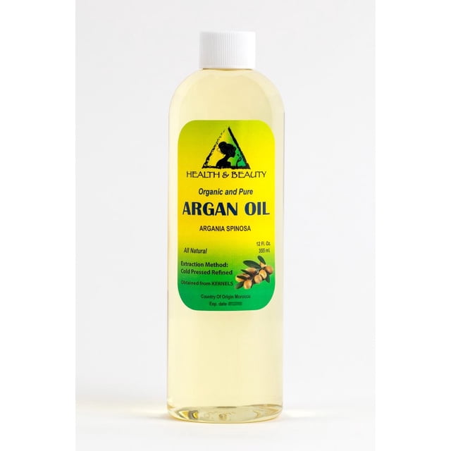 Huile d'Argan Raffinée Biologique Marocaine Pressée à Froid Huile Capillaire de Qualité Supérieure 100 % pure 24 oz