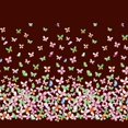 thumbnail image 1 of Soimoi Red Crepe Silk Fabric Insect Panel Print Fabric by Yard 42 Inch Wide, 1 of 1