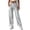 Q-Silver, variant on 2025 Women's Casual Pants Ladies Summer Elastic High Camo Pants Women Waist Solid Color Cotton Leggings for Women Linen Wide Leg Loose Cotton Pants Women Casual