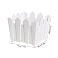 thumbnail image 3 of Modern White Plastic Planter Pot Flower Vase for Bookshelf Mantel Table Home Decoration, 3 of 6