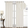 thumbnail image 1 of IH Casa Decor Jacquard Panel W 8 Grom Bowties Ivory 84" - Ensemble De 2, 1 of 3