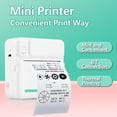 thumbnail image 4 of Printer Portable Mini Printer Student Study Printer Labels Convenient Thermal Printer Mobile Phone BT Printer Fix Mistakes, 4 of 7