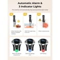 thumbnail image 4 of 110V US Plug Sous Vide Immersion Circulator, 1100W Precise Temperature Control (40°C-99.5°C) Digital Slow Cooker, 304 Stainless Steel & PC Material, 4-15L Capacity, WIFI Enabled Automatic Cooking, 4 of 6