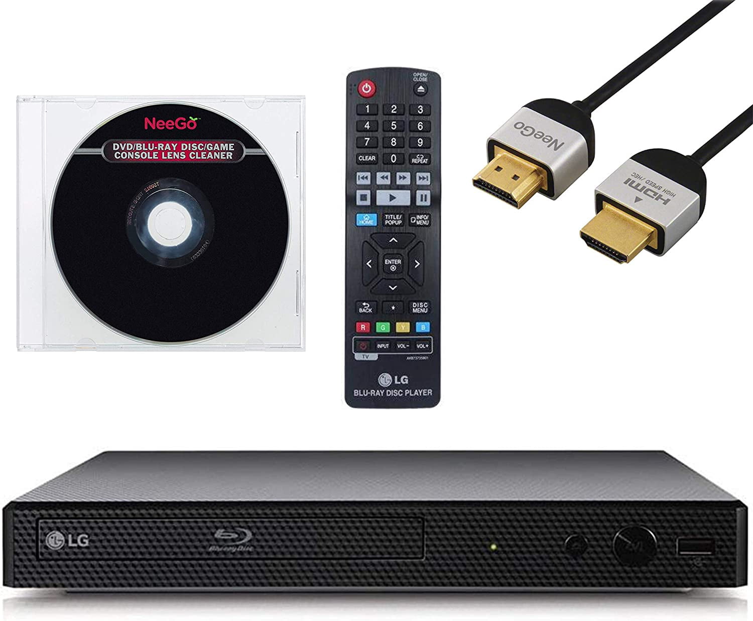 LG BP350 Blu-Ray Disc Player with Built-in Wi-Fi - Amazon, Netflix
