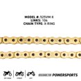 thumbnail image 4 of Niche Gold 525 X-Ring Chain 104 Links With Master Link Motorcycle 519-CDC2516H, 4 of 8