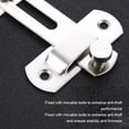 thumbnail image 2 of VONKY 2pack/lot Sleek And Secure Bedroom Latch Stainless Steel Lock Fixed With Movable Bolts black Tablet size, 2 of 6