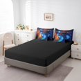 thumbnail image 4 of YST Space Galaxy Twin Comforter Set 7 Piece,Starry Sky Bed in A Bag With Sheets For Kids Boys Outer Space Solar System Bedding Set Gold Blue Nebulas Planets Reversible Bed Set, 4 of 5