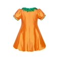 thumbnail image 4 of Girls Dress Pumpkin Costume Halloween Trick Treat Party 8 Years, 4 of 6