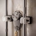 thumbnail image 3 of UsRHHA Suction Cup Mop Hanger 2pcs No-Drill Organizer, Adjustable Angle Hook Rack for Bathroom Kitchen Garage, Space Saving Tool Storage, 3 of 6