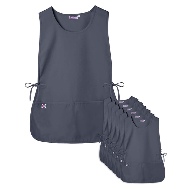 Sivvan Unisex Cobbler Apron 6 Pack - Adjustable Waist Ties, 2 Deep front pockets