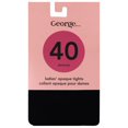 thumbnail image 1 of George Opaque Control Top Black Tights 1pk, 1 of 1