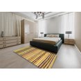 thumbnail image 4 of Ahgly Company Tapis d'Intérieur Rectangulaire Abstrait Doré Brun Jaune Tapis de Zone Abstrait, 7 Pieds x 9 Pieds, 4 of 6