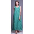 thumbnail image 3 of Bimba Nuisettes en Rayonne Imprimées pour Femmes Robe Sans Manches Tenue de Nuit Robe Maxi-2x, 3 of 5