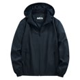 thumbnail image 2 of LOVZFMLL Jackets for Men's Solid Color Velvet Winter Windproof Hooded Long Sleeved Pocket, 2 of 9