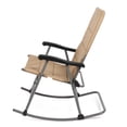 thumbnail image 4 of Portal Fauteuil Berçant Inclinable de Camping Pliant Plat Portable Grand pour l'Extérieur, Beige, 4 of 5
