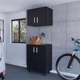 thumbnail image 2 of FM FURNITURE Concord 2 Piece Garage Set Black Engineered Wood, 2 of 7