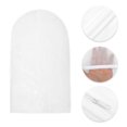 thumbnail image 3 of Unique Bargains 5 Pcs Dustproof Zipper Garment Bag Clear, White 39.37in, 3 of 6