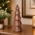 thumbnail image 2 of Holiday Time Wood Christmas Tabletop Decor, Natural Wood Finish, 8.25 inch, 2 of 5
