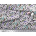 thumbnail image 3 of Soimoi Polyester Crepe Fabric Eye,Dot & Peacock Feather Print Sewing Fabric Yard 42 Inch Wide, 3 of 3