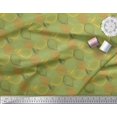 thumbnail image 2 of Soimoi Green Cotton Duck Fabric Lemon Slice Vegetable Decor Fabric Printed Yard 56 Inch Wide, 2 of 3