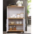 thumbnail image 3 of Pemberly Row Microwave Kitchen Cart in White, 3 of 5