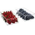 thumbnail image 3 of Sorbus Plastic Storage Bins Stackable Clear Pantry Organizer Box Bin Containers for Organizing Kitchen Fridge, Food, Snack Pantry Cabinet, Fruit, Vegetables, Bathroom Supplies (2-Pack), 3 of 8