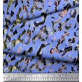 thumbnail image 2 of Soimoi Velvet Fabric Animal Skin Texture Print Sewing Fabric Yard 58 Inch Wide, 2 of 3