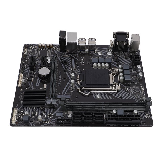 Motherboard, M ATX for LGA 1200 Desktop Computer Motherboard 6xSerial ATA III for Home
