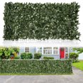thumbnail image 2 of Costway 120" x 40" Artificial Lily Leaf Privacy Fence Sun-protective Greenery Backdrop, 2 of 10