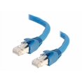 thumbnail image 2 of C2G 50ft Cat6 Ethernet Cable - Snagless Solid Shielded - Blue - Patch cable - RJ-45 (M) to RJ-45 (M) - 50 ft - screened shielded twisted pair (SSTP) - CAT 6 - snagless - blue, 2 of 5
