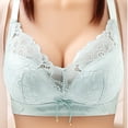 thumbnail image 1 of UPPADA Full Coverage Plus Size Bra Convenient Front Button Bras Cool Liftup Bra Super Gather Wireless Push-Up Bra Lifting Bras Breathable Underwear Bra, 1 of 3