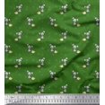 thumbnail image 1 of Soimoi Polyester Crepe Fabric Footprint,Cheese & Rat Kids Print Fabric by The Yard 52 Inch Wide, 1 of 3