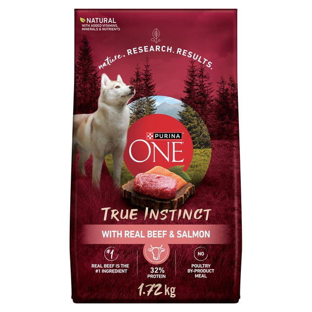 Purina ONE True Instinct Beef & Salmon, Dry Dog Food 1.72kg