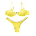 thumbnail image 3 of Women Push-up Padded Bra Bandage Bikini Set Swimsuit Triangle Swimwear Bathing, 3 of 5