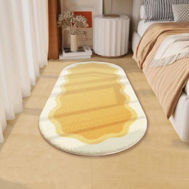 Meitianfacai Machine Washable Bedroom Rug ,47×15 inch Rugs for Living Room Ultra-Thin Soft Floor Mat for Entryway Bedroom, Non-Slip Stain Resistant Small Carpet for Laundry Bedroom Office