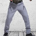 thumbnail image 4 of HWRETIE Men Cargo Pants Multiple Pocket Workwear Trousers Combat Outdoor Utility Pants For Casual Wear, 4 of 5