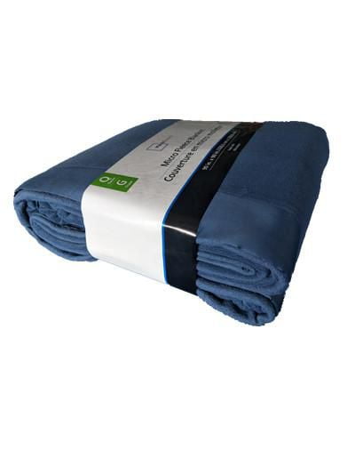Couverture micro en molleton Mainstays en bleu solide