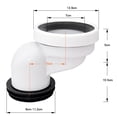 thumbnail image 2 of Offset Toilet Flange Adapter Toilet Shifter for Closestool Drain Pipe Repair Remove 10cm, 2 of 7