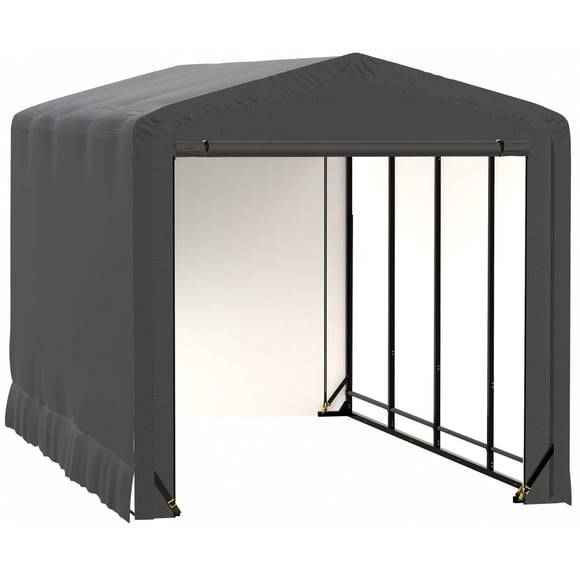 ShelterTube Wind and Snow-Load Rated Garage, 10x18x10 Gray