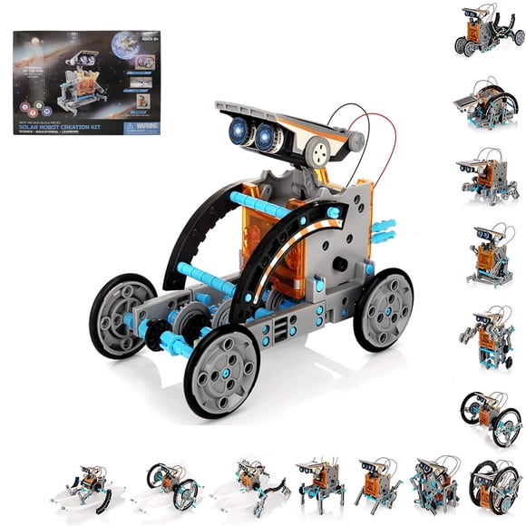 13 In 1 Solar Robot Kit Diy Construction Science Experiment Set For Kids Age 8 To 10 Years And Older 190 Pieces Stem Educational Building Toy
