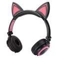thumbnail image 1 of Cat Ear Headset, Foldable Cat Ear Headphone, Earphone Girls For PC Black And Red, 1 of 8