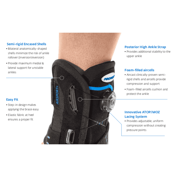 AirCast AirSport+-Medium-Left - Walmart.ca