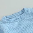 thumbnail image 4 of Baby Girl Boy Knit Pullover Sweater Fall Winter Warm Sweatshirt Tops with Pocket, 4 of 6