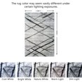 thumbnail image 2 of JV Home Tapis à Rayures Gris 4'x6' Lavable Antidérapant, 2 of 6