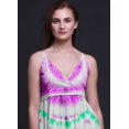 thumbnail image 3 of Bimba Robe Longue d'Été Sans Manches Teinture sur Nœuds pour Femme, Imprimé Teinture sur Nœuds, Décontractée, Maxi, Plage - Xxx-Grand, 3 of 5
